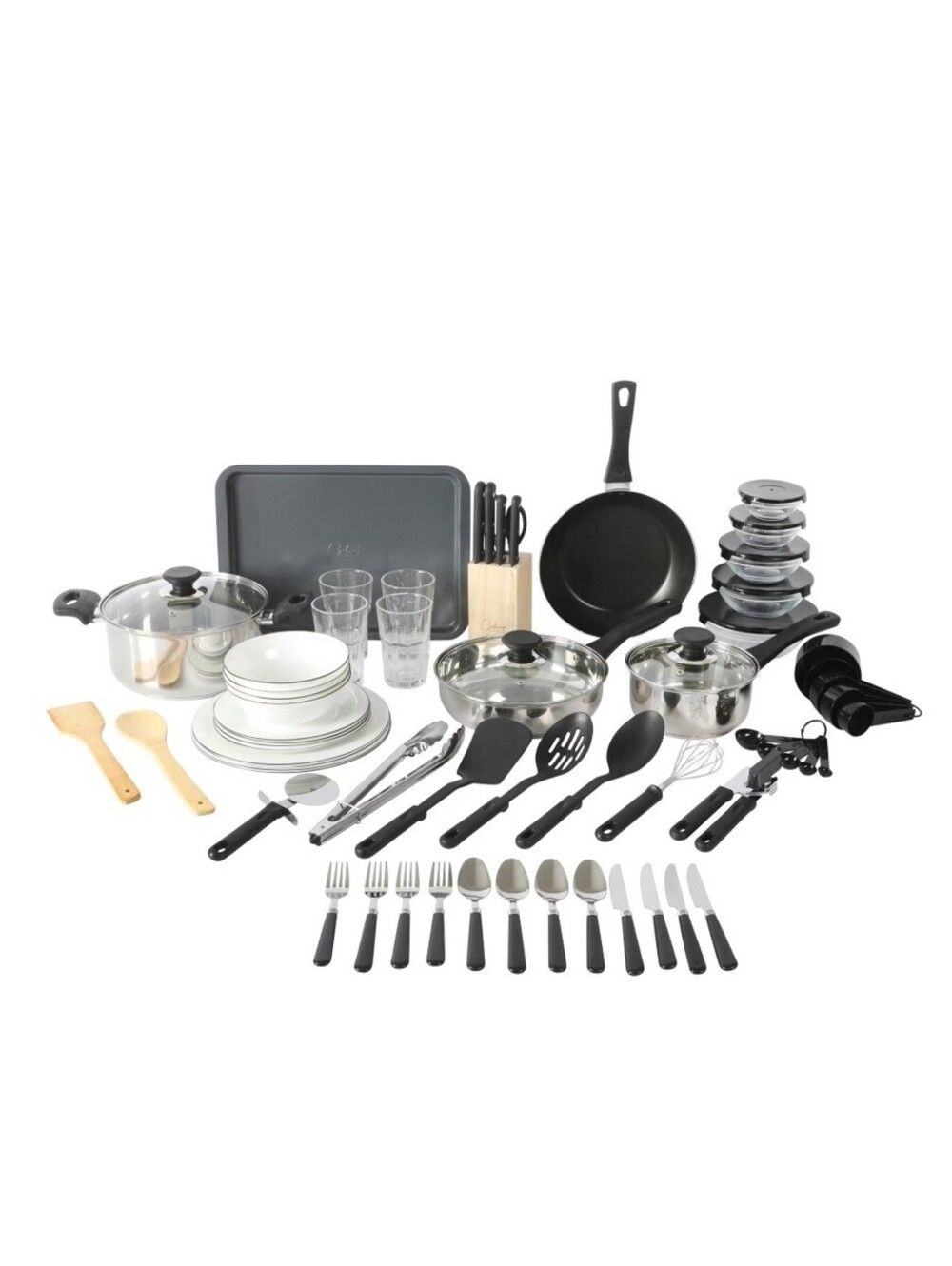 Gibson Home 71-Piece Stainless Steel / Cookware Combo Set